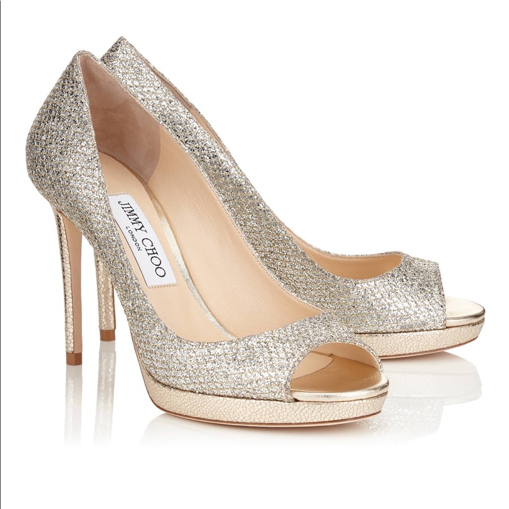 Jimmy Choo Glitter Luna Pumps